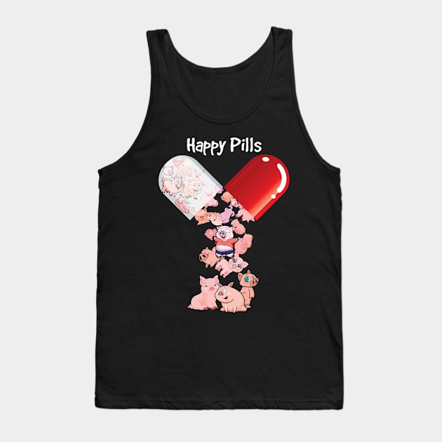 Happu Pill Pig. Tank Top by tonydale